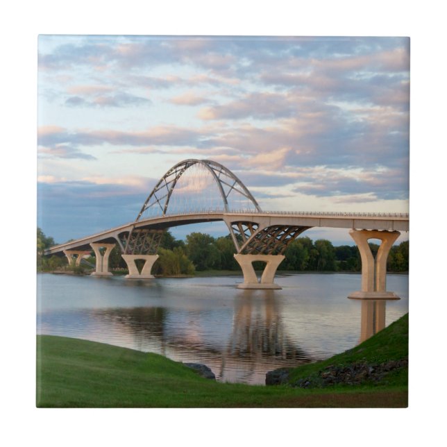 Champlain Bridge Ceramic Tile (Front)