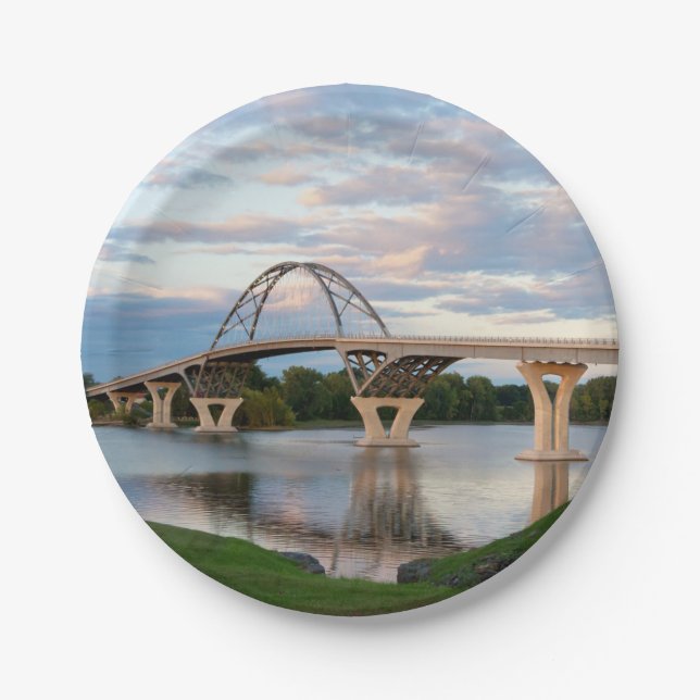 Champlain Bridge Paper Plates (Front)