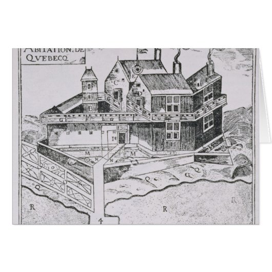 Champlain's View of Quebec Cards (Front Horizontal)