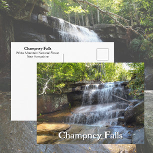 Champney Falls White Mountains Waterfall NH Postcard