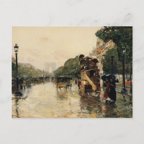 Champs Elysee Hassam Post Card