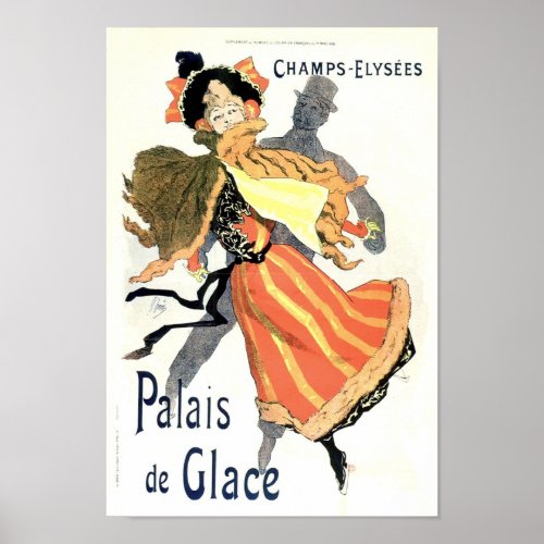 Champs Elysee Palais De Glace French Advertising Poster