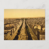PARIS street sign avenue des champs Elysées Greeting Card by
