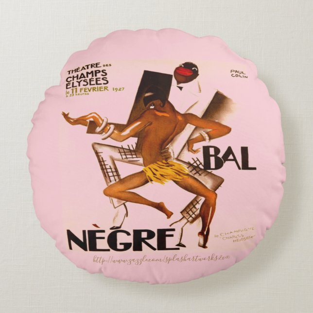 "Champs Elysees" Round Pillow (Front)