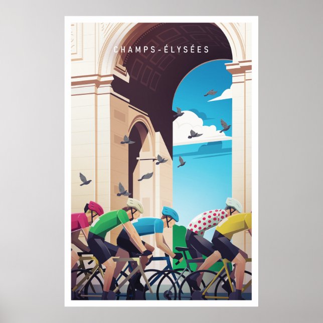 Champs-Élysées - Tour de France - Cycling Poster (Front)