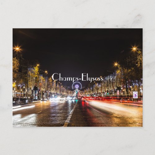 Champs_Elysess Postcard