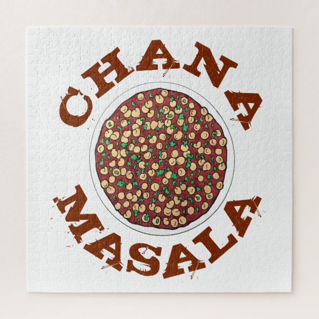 Chana Masala Chole Indian Food Chickpea Dish Jigsaw Puzzle (Vertical)