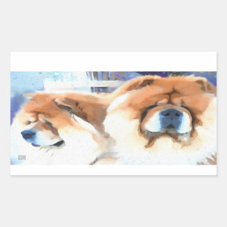 CHANCE AND CHLOE STICKERS large rectangle