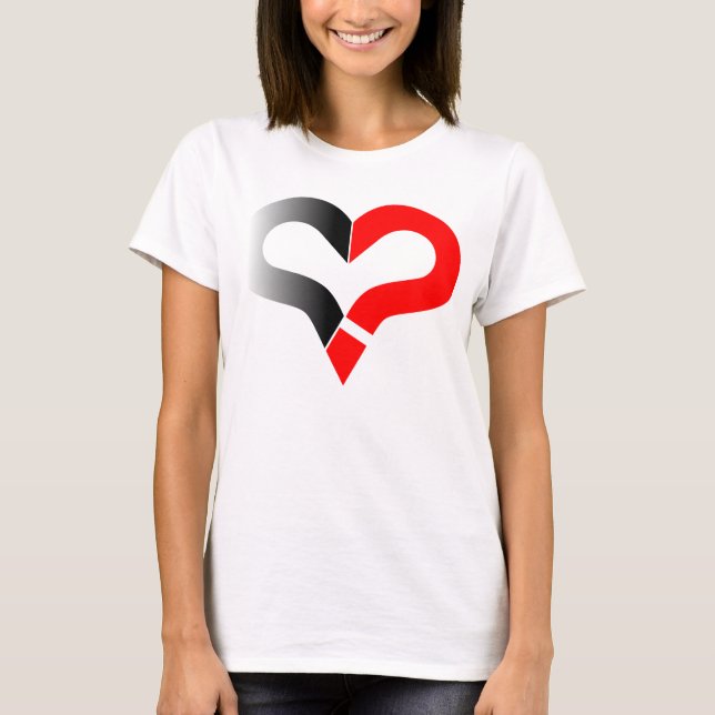 Chance At Romance Heart Question Mark Shirt (Front)