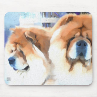 CHANCE & CHLOE heARTdog chow Mouse Pad