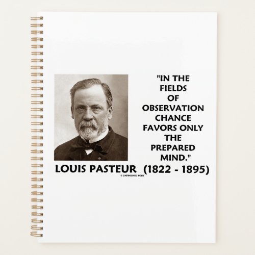 Chance Favors Only The Prepared Mind Pasteur Qte Planner