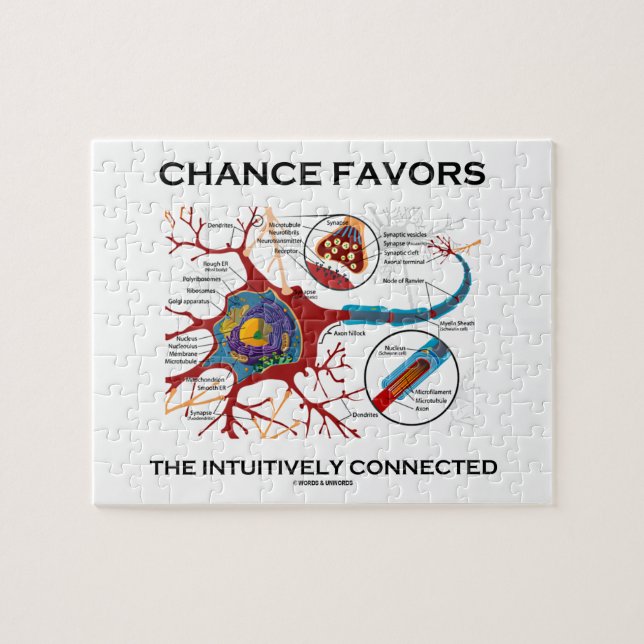 Chance Favors The Intuitively Connected (Neuron) Jigsaw Puzzle (Horizontal)
