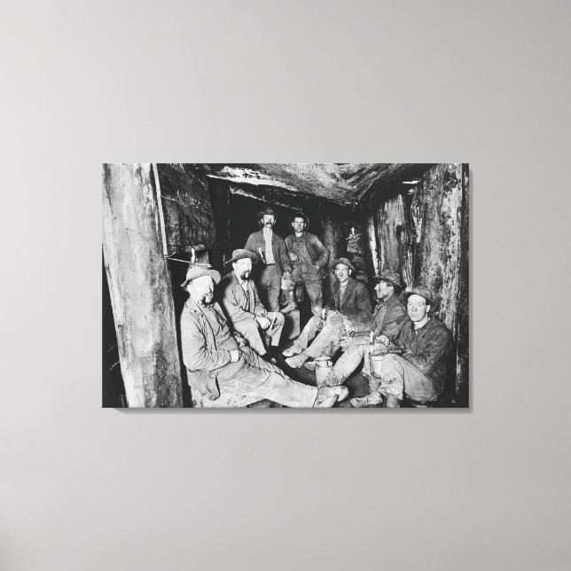 Chance Mine during lunch Coeur d'Alene Canvas Print (Front)