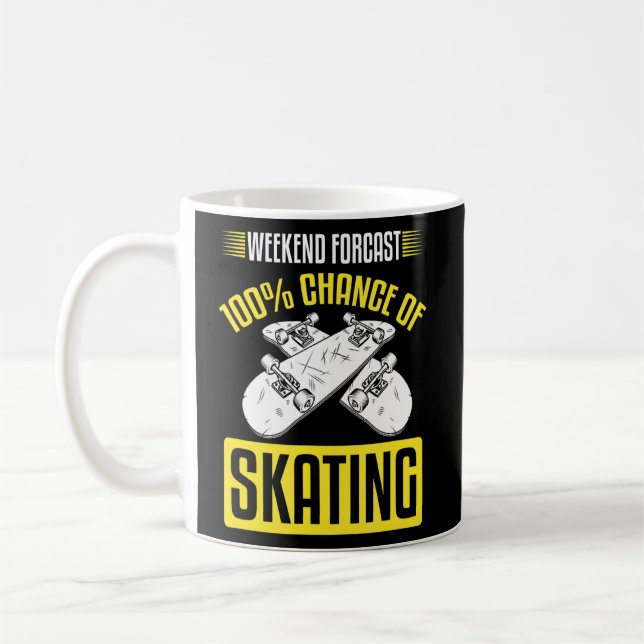 Chance On Skate Weekend 100 Percent Skateboarding  Coffee Mug (Left)