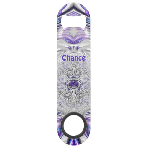 CHANCE  Purple Silver White  Original Fractal   Bar Key