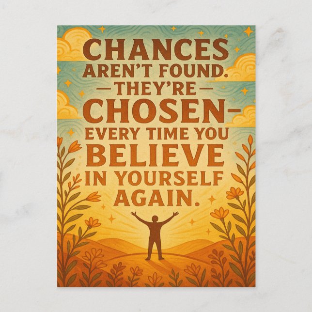 Chances Are Chosen Postcard (Front)