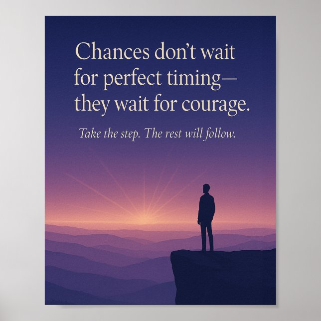 Chances for Courage Poster (Front)