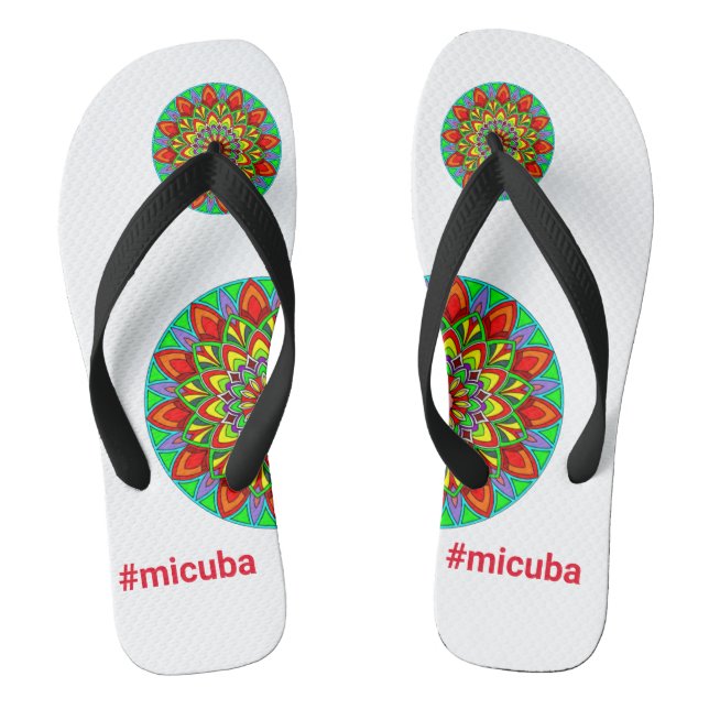 chanchets logo#micuba flip flops (Footbed)