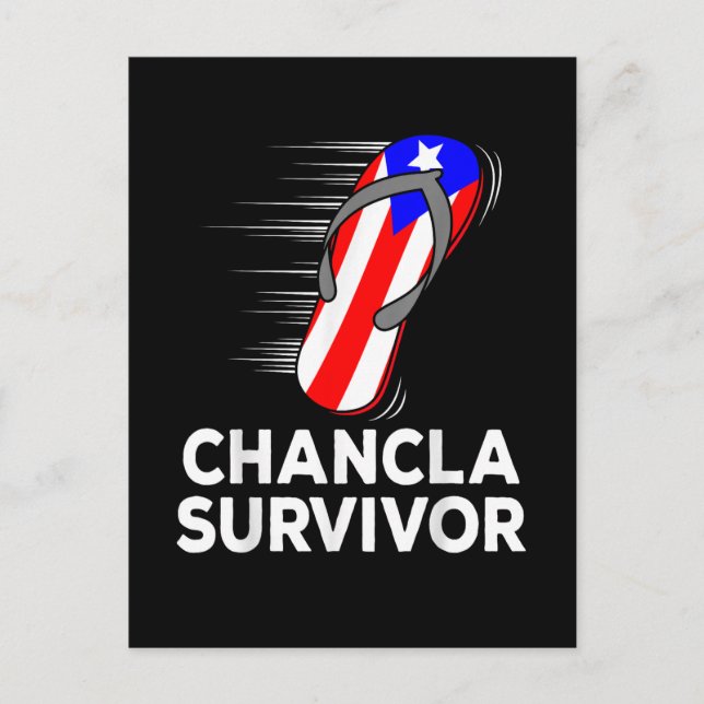 Chancla Survivor Announcement Postcard (Front)
