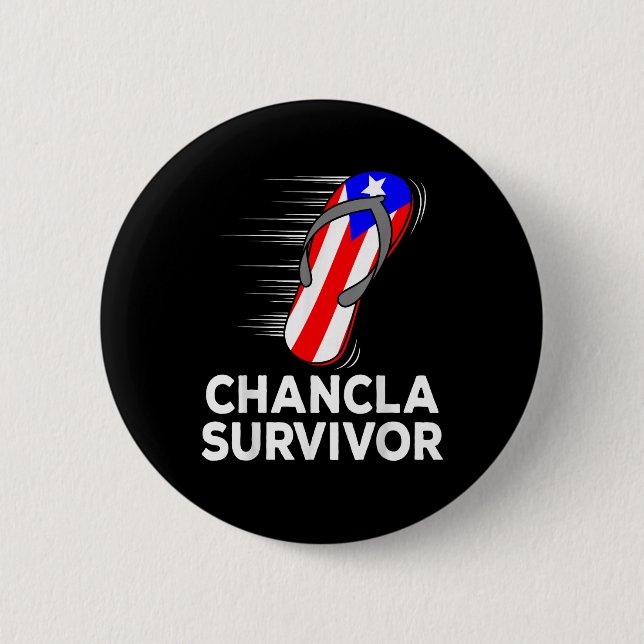 Chancla Survivor Button (Front)