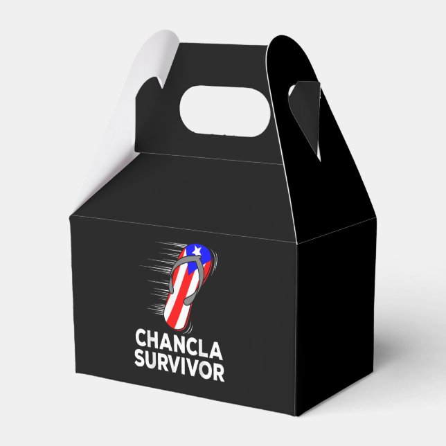Chancla Survivor Favor Boxes (Front Side)