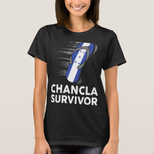 Chancla Survivor Honduras Honduran Flag Hispanic H T-Shirt