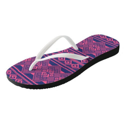 Chanclas Manto Andino Azul and Magenta Flip Flops