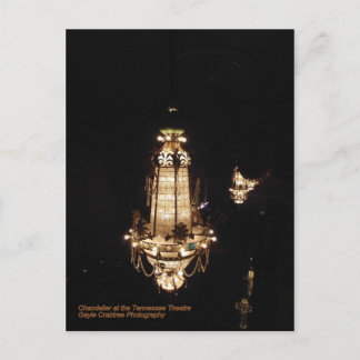 Chandelier at the Tennessee Theatre Postcard