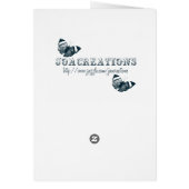 Chandelier Black Damask Cards (Back)