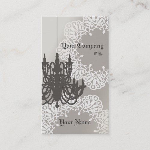 Chandelier Business Card_Brown