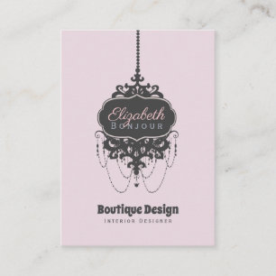 Chandelier Chic (Change Color) - Business Card