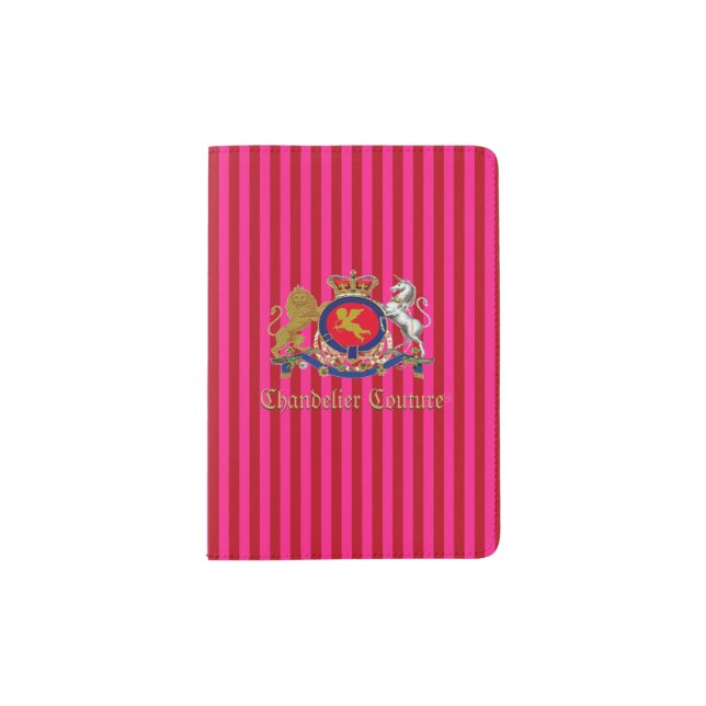 Chandelier Couture™ Brand Cherub Logo - Passport Holder (Front)