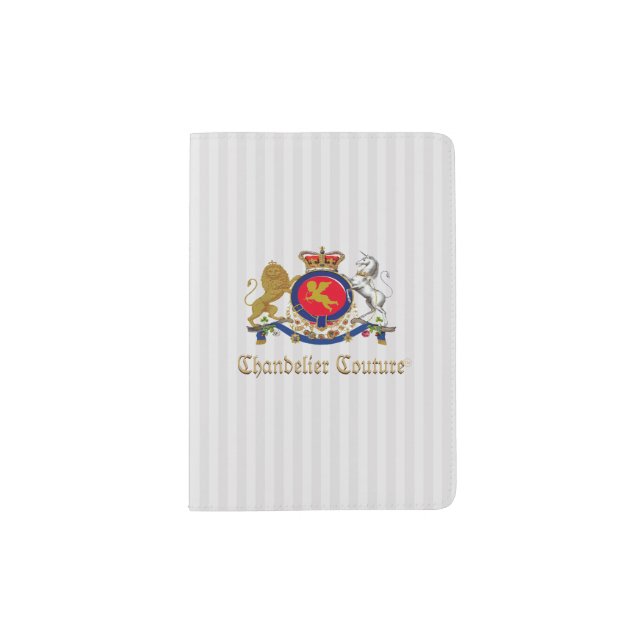 Chandelier Couture™ Brand Cherub Logo - Passport Holder (Front)