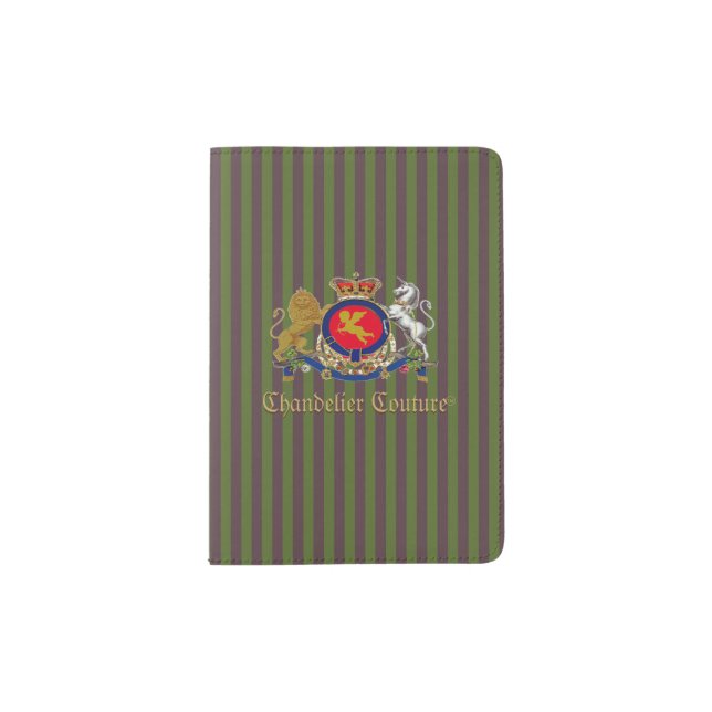 Chandelier Couture™ Brand Cherub Logo - Passport Holder (Front)