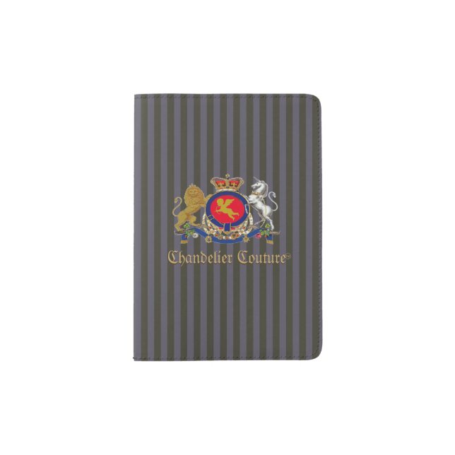 Chandelier Couture™ Brand Cherub Logo - Passport Holder (Front)