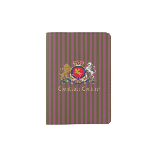Chandelier Couture™ Brand Cherub Logo - Passport Holder (Front)