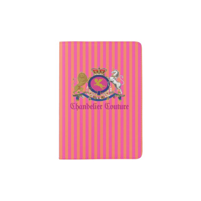 Chandelier Couture™ Brand / Cherub Logo - Passport Holder (Front)