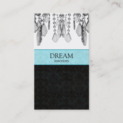 Chandelier Crystals Real Estate Business Card