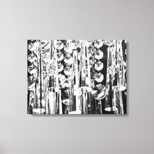Chandelier crystals to decorate the wall! canvas print (Front)
