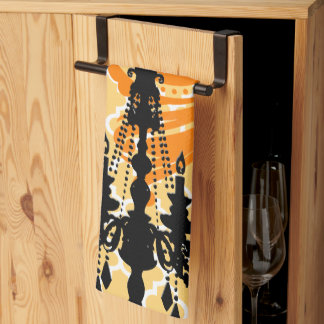 Chandelier Damask Moroccan Tile Towel
