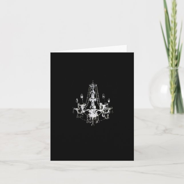 Chandelier Elegance ~ Card / Invitations (Front)