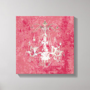 Chandelier Elegance CHANGE COLOR ~ Wrapped Canvas Print