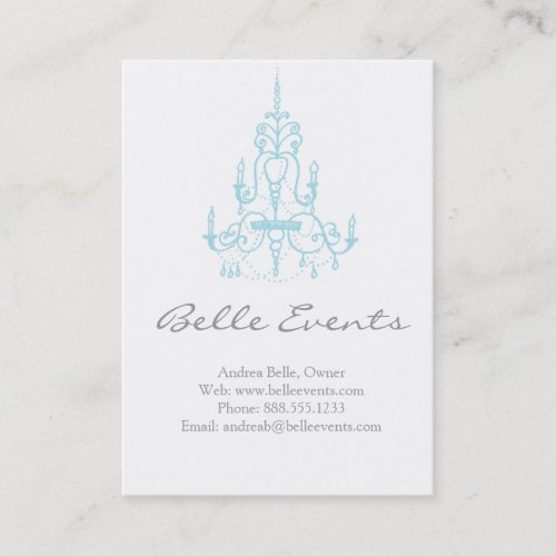 Chandelier Event Business Cards