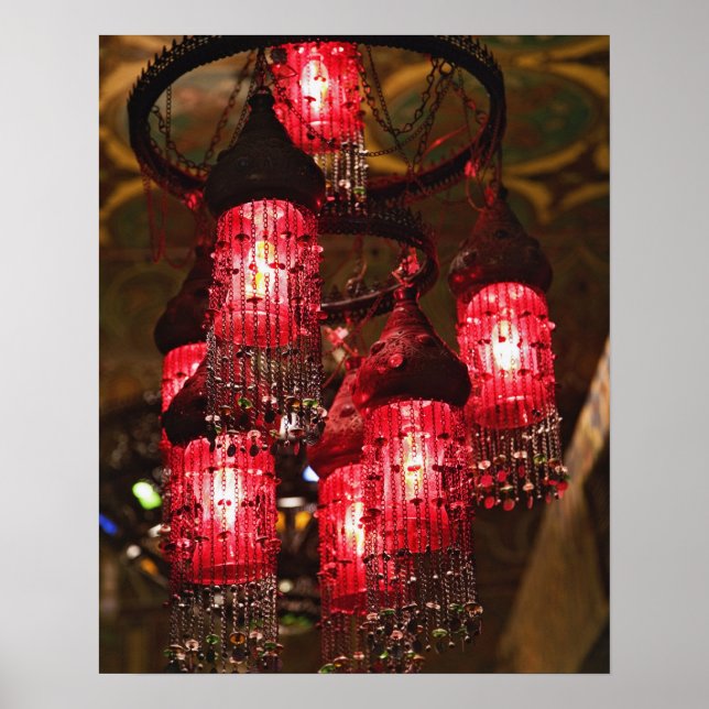 Chandelier for sale, Khan el Khalili Bazaar, Poster (Front)