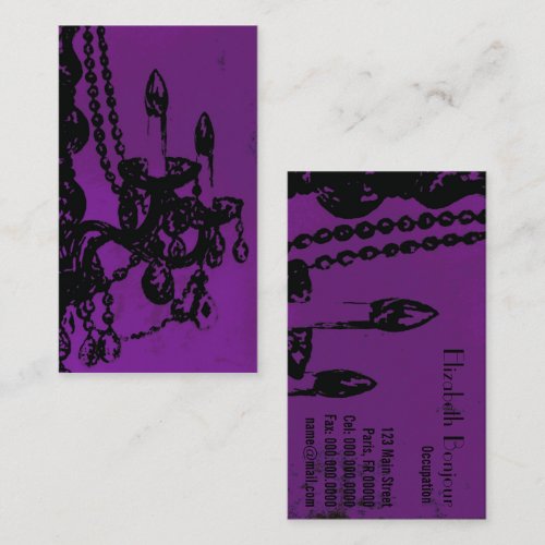 Chandelier Glamour ~ Business Card