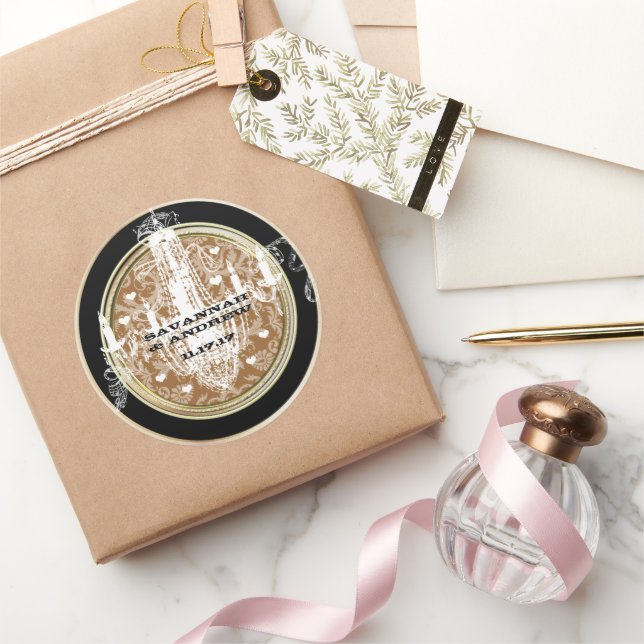 Chandelier Gold Wedding Seal (Gifting)