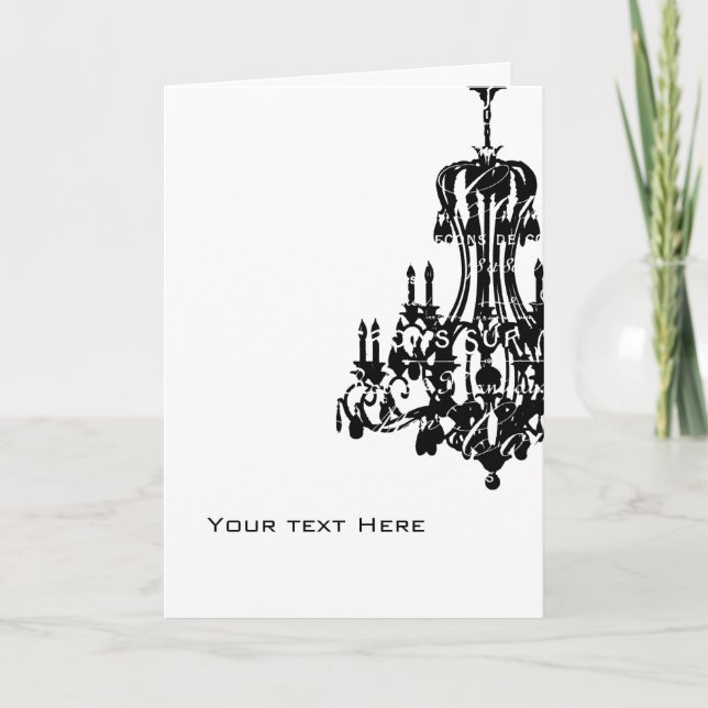 Chandelier Greeting Card (Front)