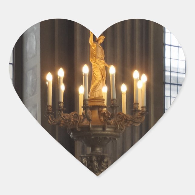 Chandelier Heart Sticker (Front)