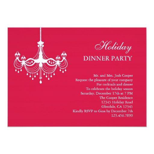 Holiday Dinner Party Invitations 6