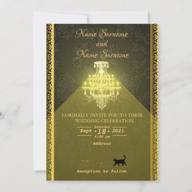 Chandelier Invitation (Front)